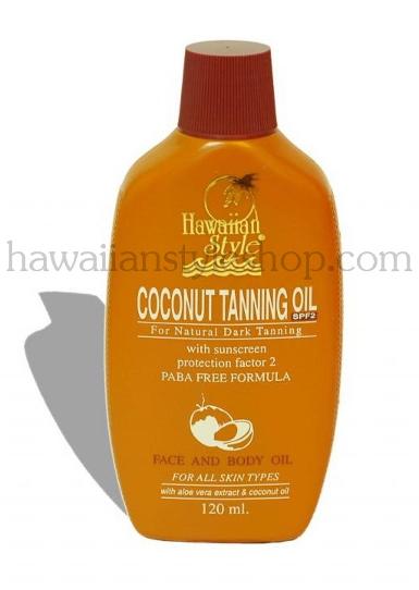 HAWAIIAN STYLE COCONUT TANNING OIL SPF 2 120 ml.